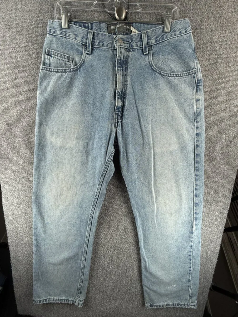 VTG Levi's Blue Jeans Men Light Wash Denim Cotton Jeans Loose Baggy ACTL 31.5X30